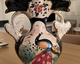 Hand-painted ceramic vase