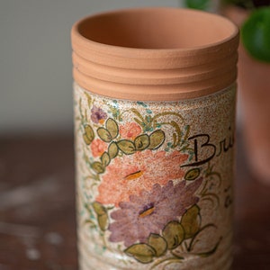 Wine Cooler, Rustic Wine Brick, Beautiful French Pottery, Vintage Partially Glazed Terracotta Wine Cooler
