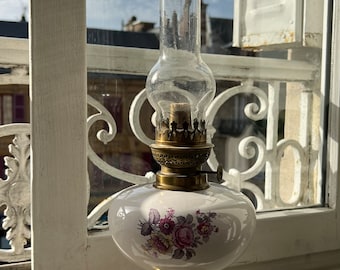 Oil lamp, Vintage lamp, Rare, French vintage, Home decoration, interior decoration, Table decor, Oil lamp