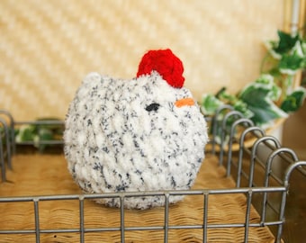 Speckled Chicken plushie, kids birthday gift, farmhouse chicken décor