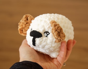 Crochet Puppy Plushie: Chubby Dog Toy, Kids Gift