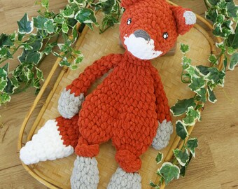 Crochet Fox Lovey: Handmade Woodland Snuggle Toy