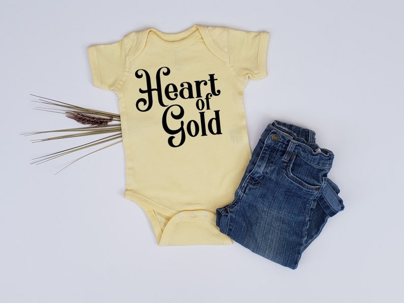 gold baby clothes