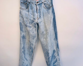 80s bleached jeans