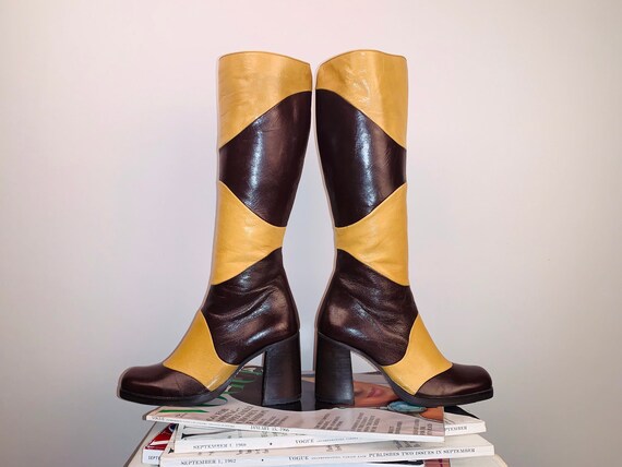 60s Inspired SHELLY’s of London Leather Go-Go Boot