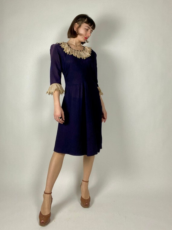 Made in the style of a Late 1930s Dark Purple Cre… - image 3