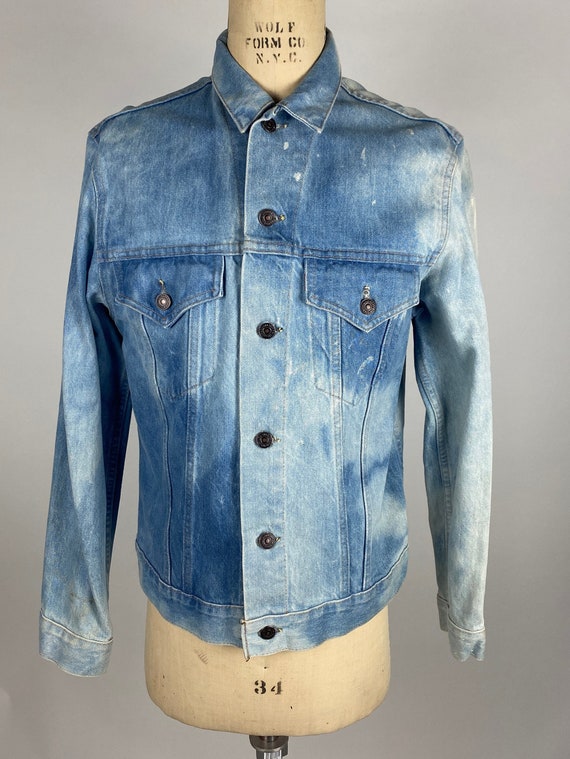 Vintage Irregular Bleach Dyed 70s/ 80s Levis Denim Jacket - Etsy