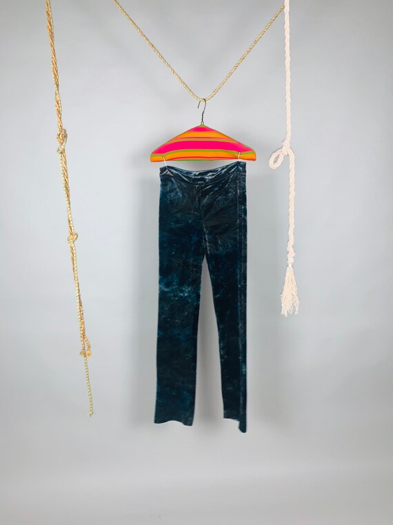 90’s BETSEY JOHNSON Tie Dye Stretchy Velvet Raver