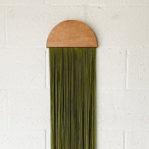 AVOCADO CASITA/boho wall hanging/wall art/tapestry/fiber art/wall decor/macrame/string art/contemporary art/abstract art/tapiz