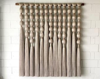 MADE TO ORDER/large wall hanging/wall art/neutral art/wall decor/tapestry/contemporary art/bohemian wall hanging/string art/macrame