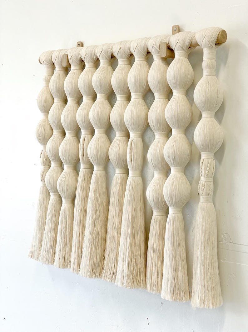 Hanging Pattern String MADE TO ORDER/ Neutral Wall Hanging/ Wall Decoration/ Contemporary Wall ...