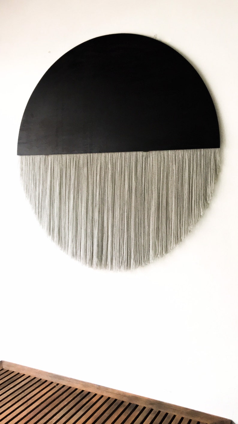 Large round wall hanging round tapestryfiber art wall Etsy