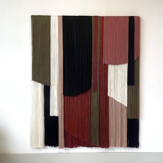 MADE TO ORDER/large scale art/modern art/contemporary art/textile sculpture/wall art/fine arts/wall hanging/tapestry/rug/string art/macrame
