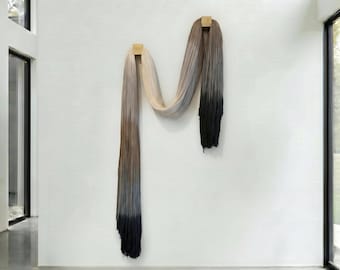 / Wandbehang/Große Wand Quaste/Textile Kunst/Wand Kunst/Wand Dekoration/Fiber Kunst/Textile Wandskulptur/Wandteppich/Zeitgenössische Kunst