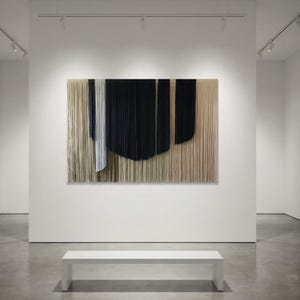 MADE TO ORDER, Large Wall Hanging, Contemporary Art, Wall Art, Fiber Art, Macramé Art, String Art, Textile Art, Modern Art, Textured Art,
