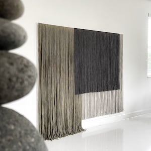 READY TO SHIP/ large wall art/ macrame wall hanging/ contemporary art/ fiber art/ modern art/ string art/ wall decor/ minimalist art/ fiber