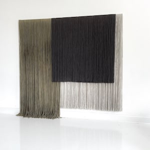 MADE TO ORDER/large wall hanging/wall art/contemporary art/home decor/wall decor/tapestry/macramé art/dip dye/textile art/fiber art/abstract