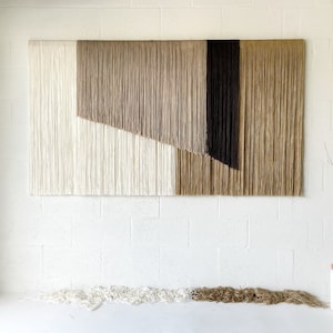 LARGE WALL HANGING/tapestry/wall decor/contemporary art/wall decor/boho fiber art/macrame wall hanging/string art