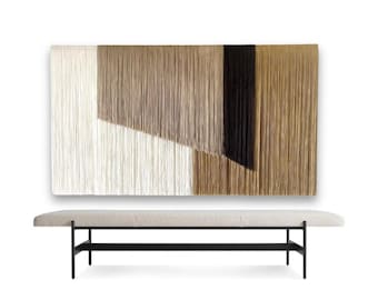 LARGE WALL HANGING/tapestry/wall decor/contemporary art/wall decor/boho fiber art/macrame wall hanging/string art
