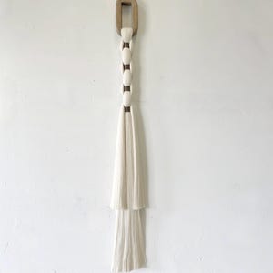 MADE TO ORDER/ Wall Hanging/ Textile Wall Art/ Large Tassel/ Contemporary Art/ Modern Fiber Art/Neutral Art/ Textured Art/ Rope Art