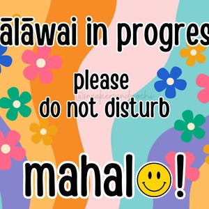Bilingual Meeting Signs Bundle |ʻŌlelo Hawaiʻi |English|Do Not Disturb|