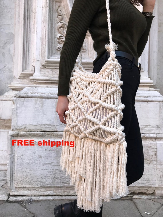 macrame bag etsy