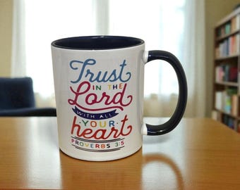 Christian Bible Verse Mug, Inspirational Gift