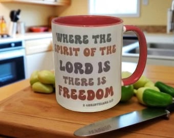 Bible Verse Coffee Mug, Encouraging Christian Gift