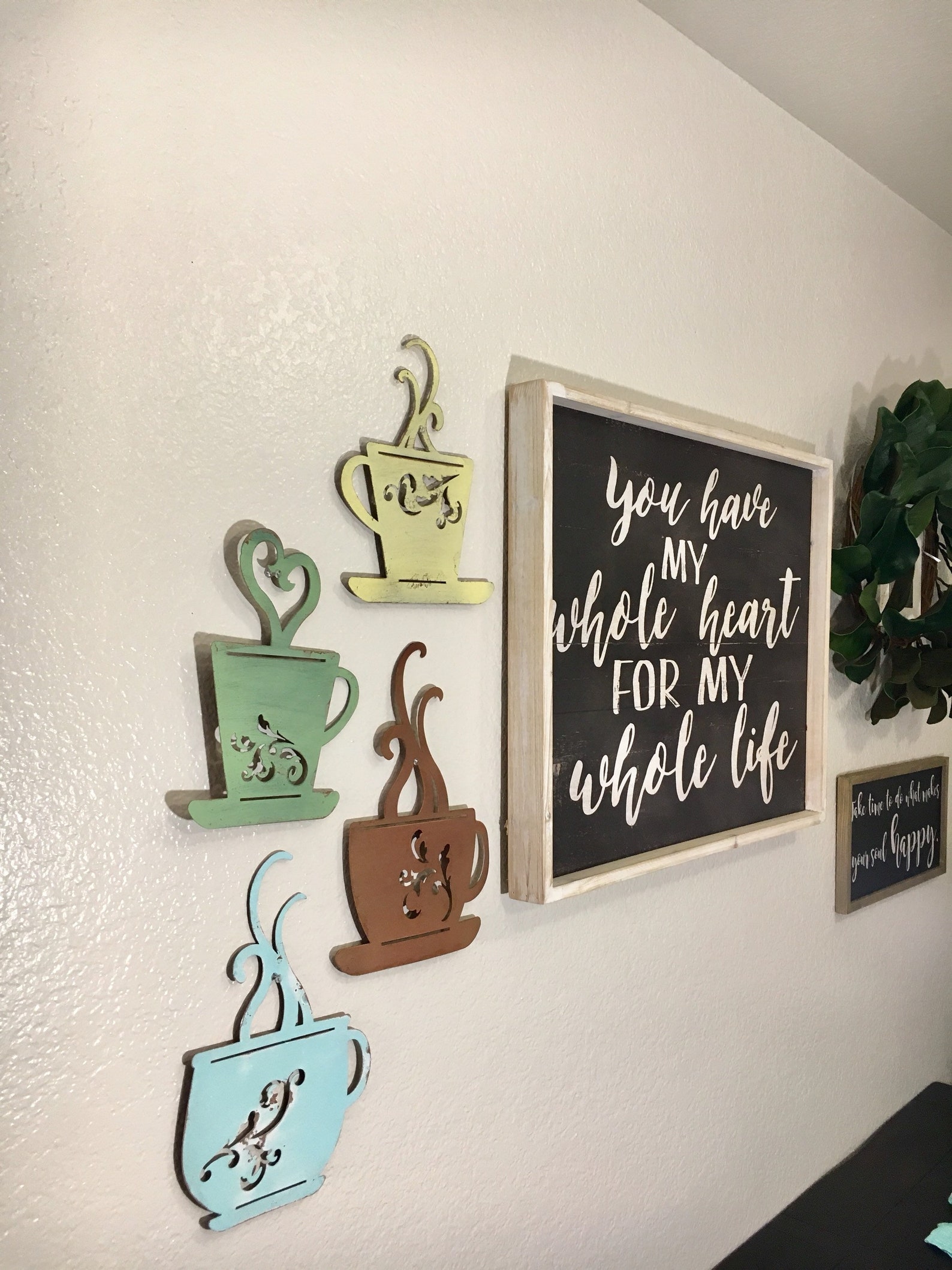 Coffee Metal Wall Art // Coffee Kitchen Decor // Rustic | Etsy