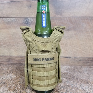 Custom Tactical  Vest Bottle Holder.