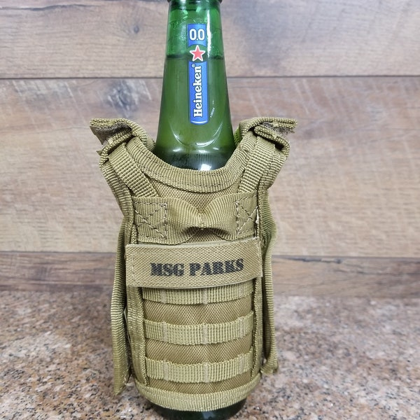 Custom Tactical  Vest Bottle Holder.