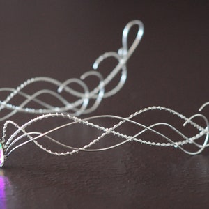Celtic handmade tiara, copper color, perfect for symbolic weddings or elven-themed cosplay, unique piece