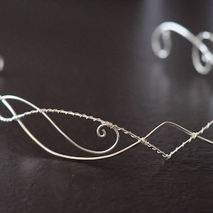 Silver Elven Circlet, Wedding Circlet Tiara, Diadema Elfico, Elfic Tiara, Elfic Circlet, Celtic Circlet,Elven Handmade, Fairy, Elfin, Elfen