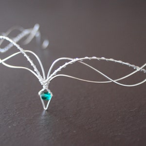 Celtic handmade tiara, copper color, perfect for symbolic weddings or elven-themed cosplay, unique piece