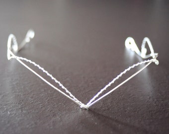 Handmade celtic silver tiara, perfect for symbolic weddings or elven-themed cosplay