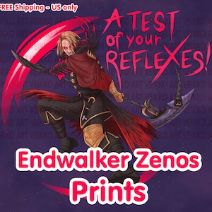 Endwalker Zenos &quot;Eine Prüfung deiner Reflexe!&quot; Druckt 4 x 6, 5 x 7, 8 x 10 und 16 x 20 - FFXIV Endwalker