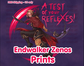 Endwalker Zenos „Test twoich refleksów!” Wydruki 4x6, 5x7, 8x10 i 16x20 - FFXIV Endwalker