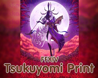 Tsukuyomi FFXIV Poster/Print - 4x6, 5x7, 8x10, 16x20