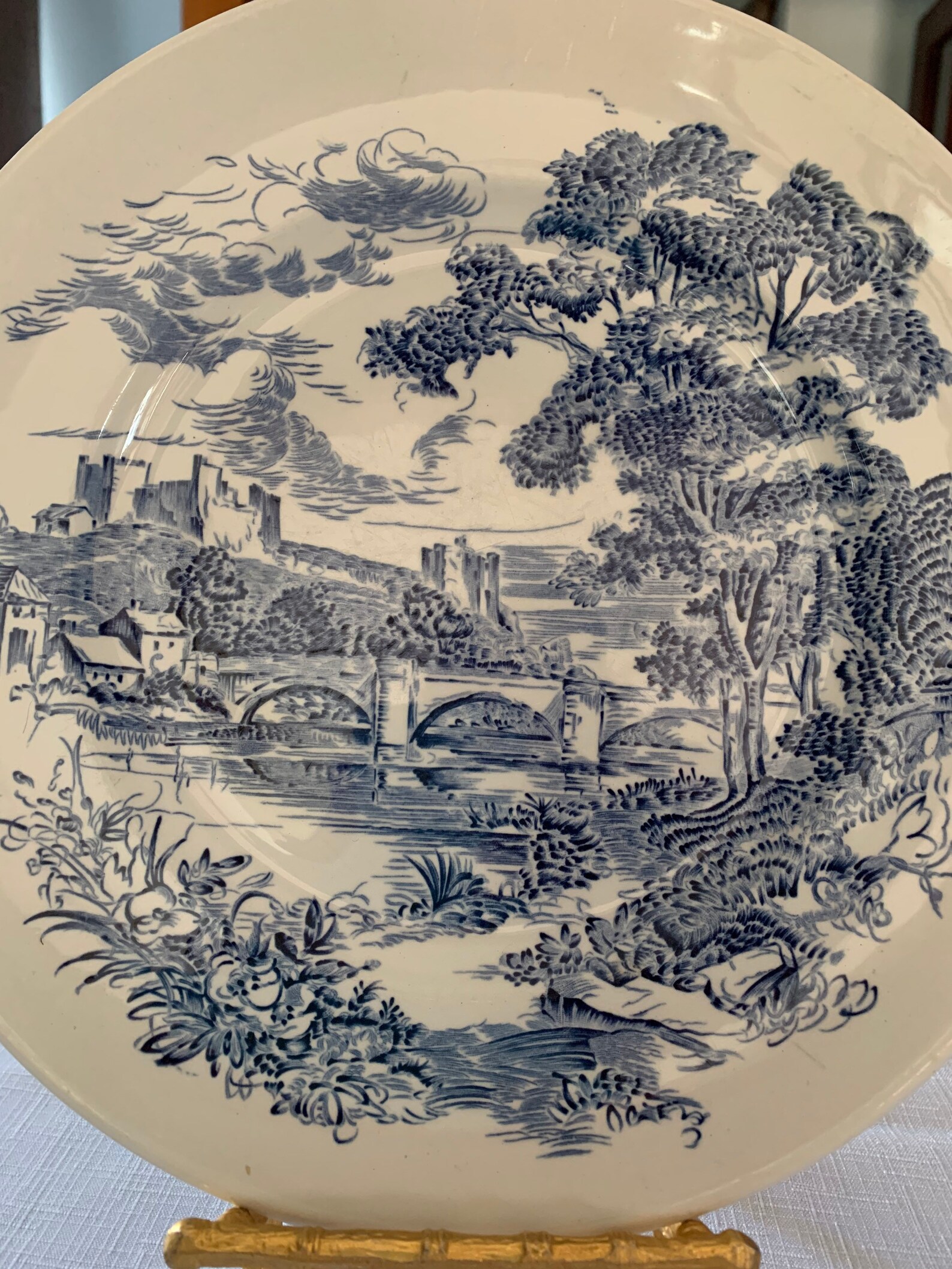 Beautiful WEDGWOOD Countryside Blue & White Pattern Dinner Etsy