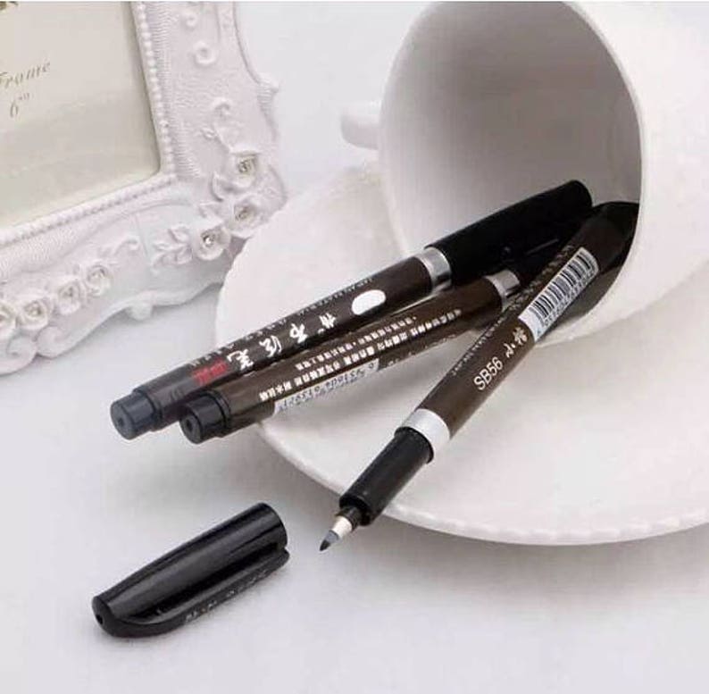 Black Calligraphy Pens Set of 3 Drawing Pens Calligraphy Etsy Australia