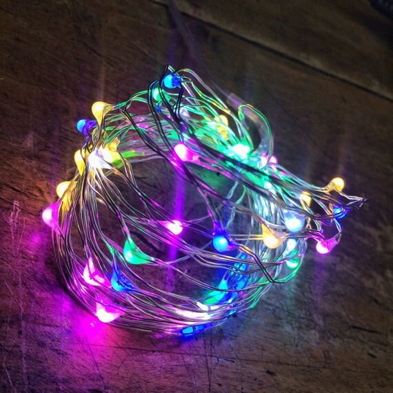 Multicolor string on sale lights with remote
