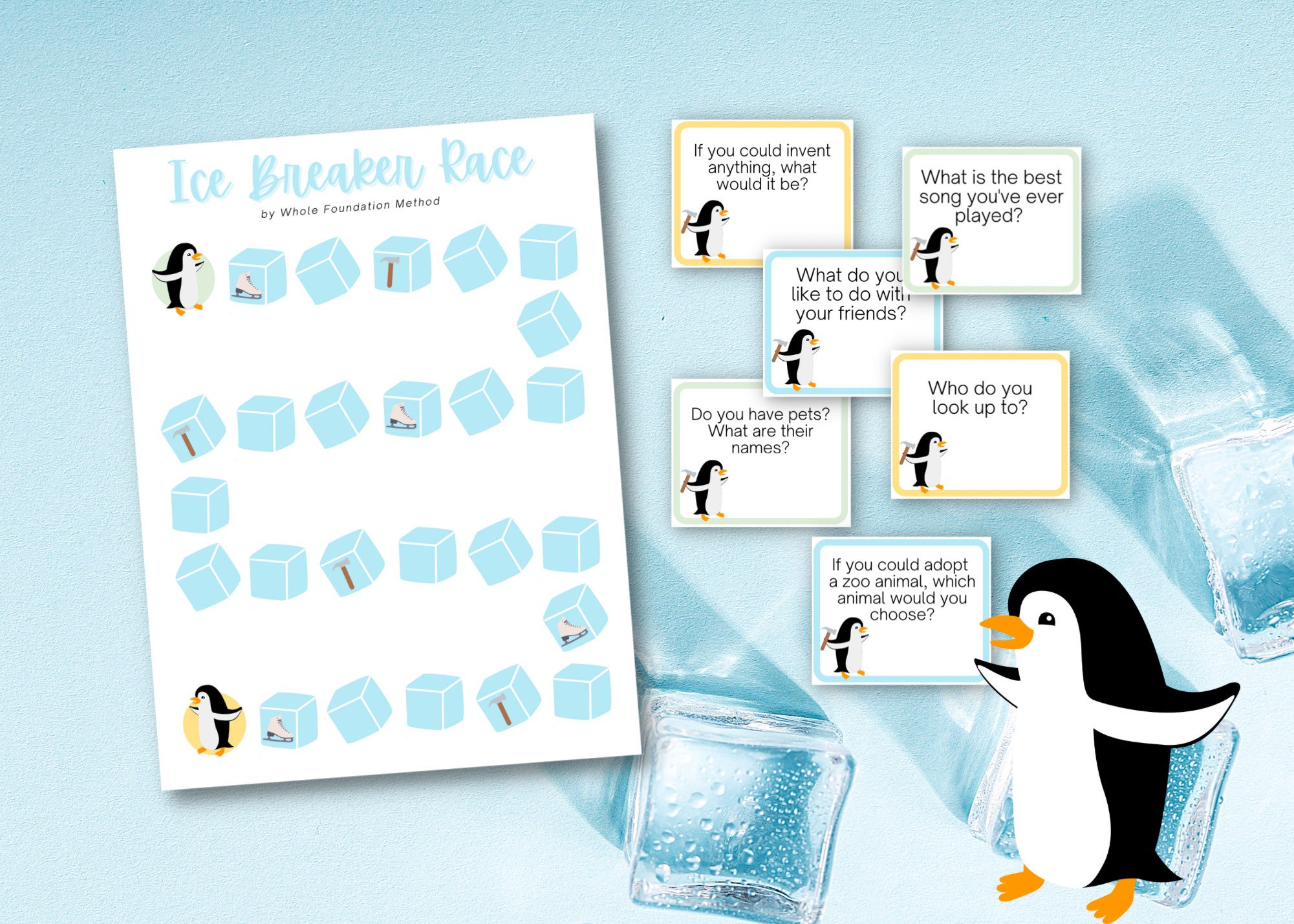 Ice Breaker Race gettoknowyou Game Etsy
