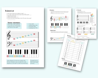 Scale Degrees & Primary Chords Worksheets