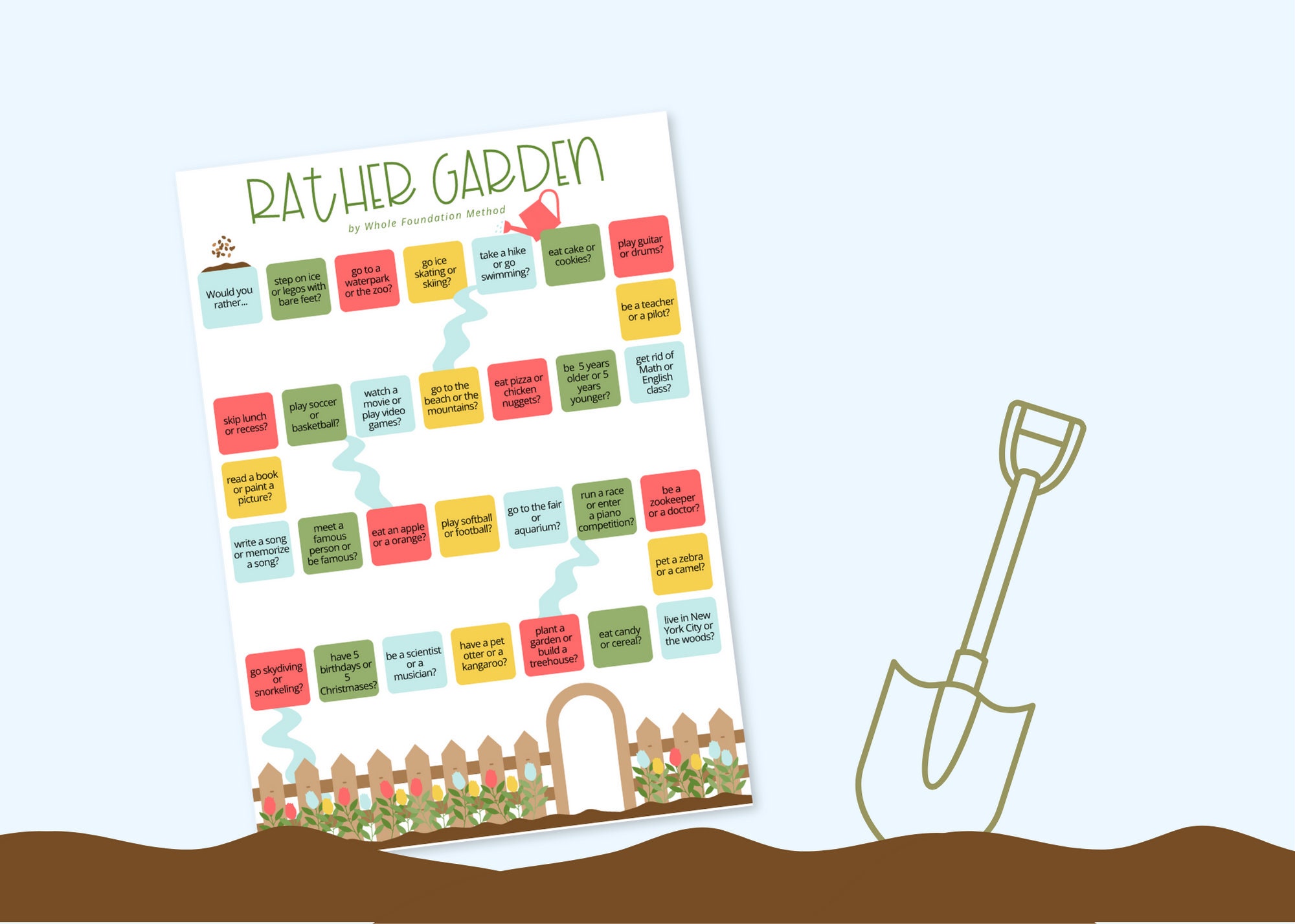 Rather Garden Icebreaker Game Etsy