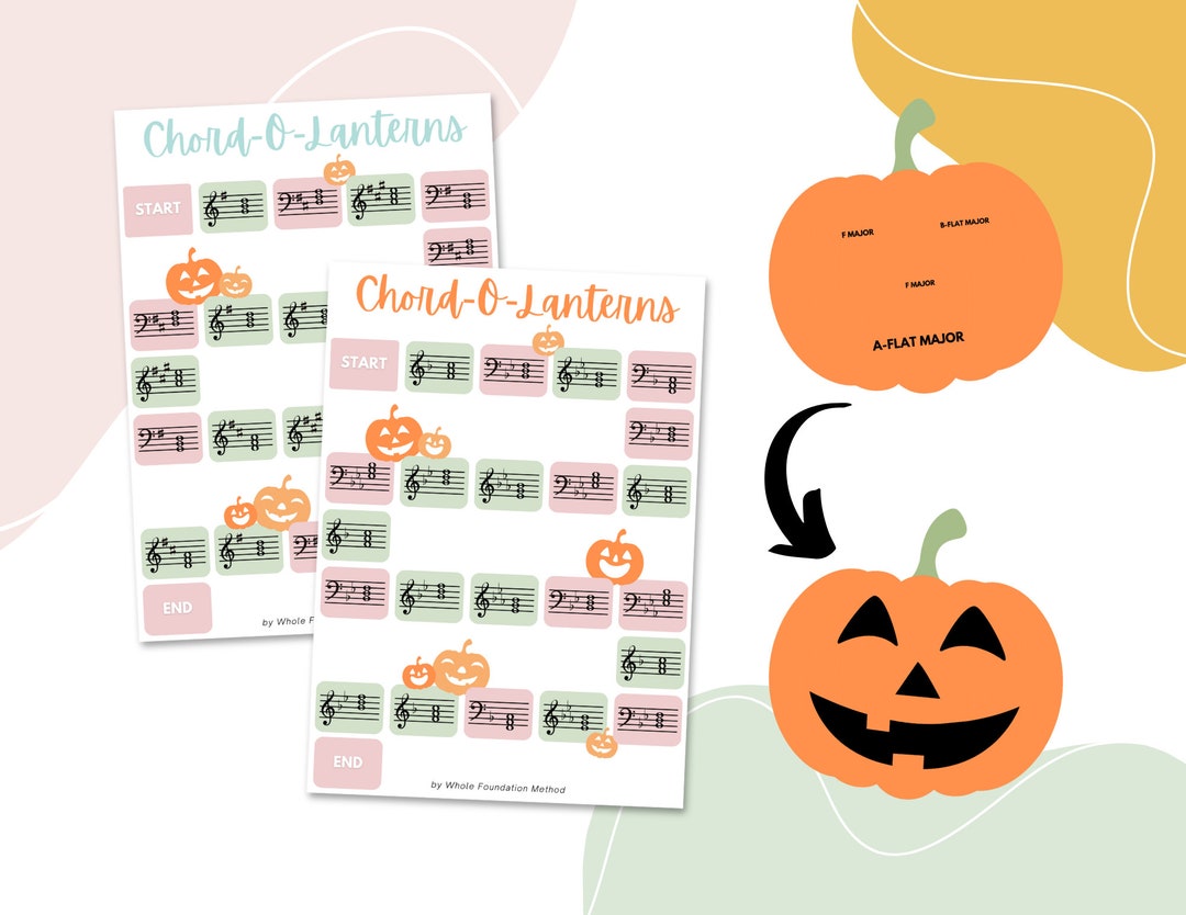 Chordolanterns Root Position Chords Game Etsy