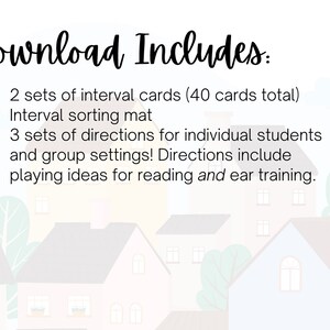 Full House Intervals | Sorting Game for 2nds-5ths - Etsy