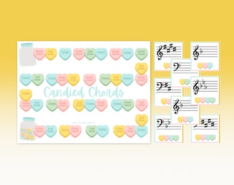 Candied Chords | Valentine  Key Signature & Primary Chords Game