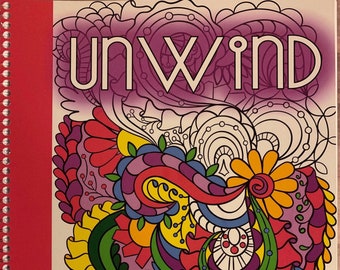 Unwind adult coloring book