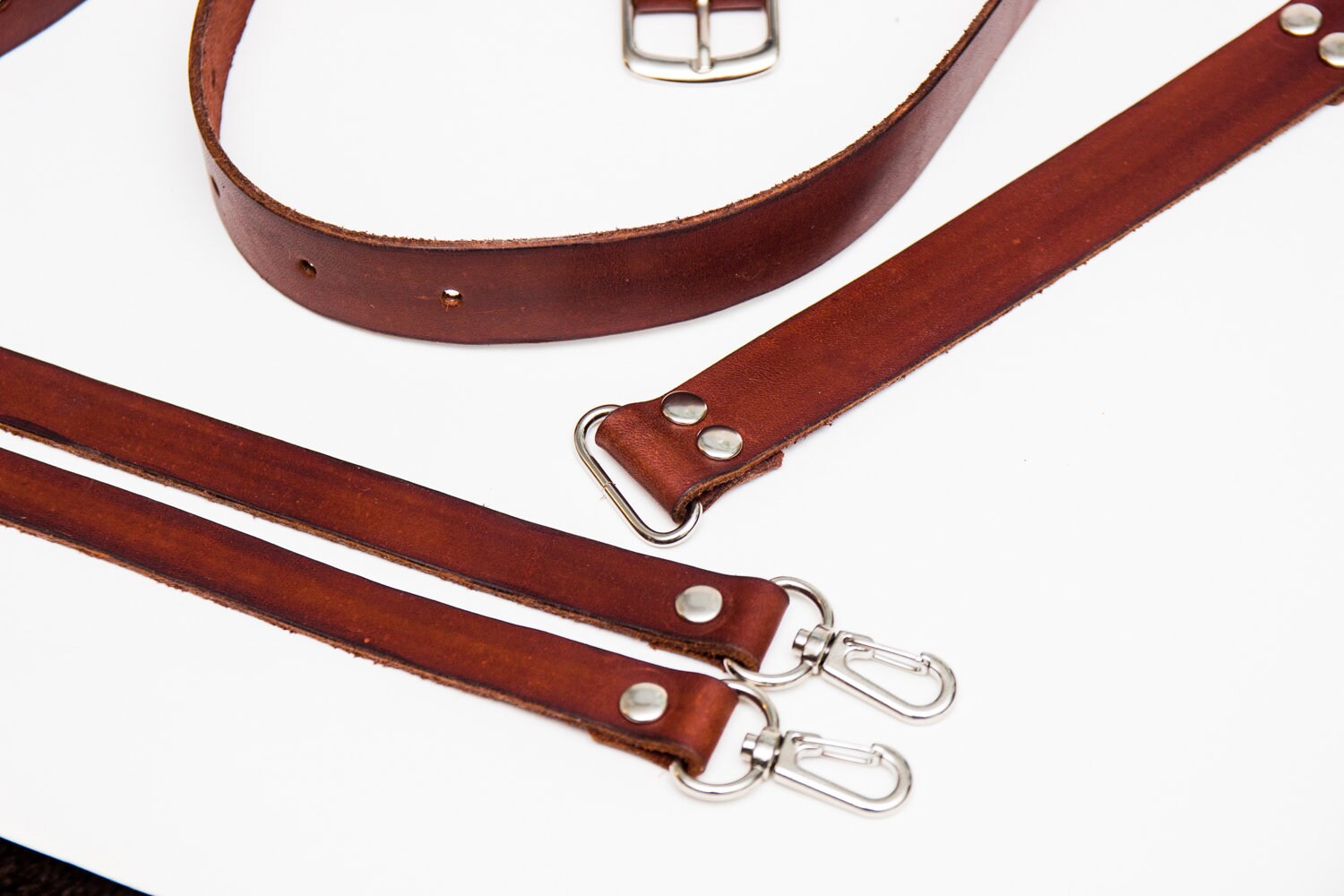 Leather Double Camera Strap Dual Camera Unloading Handmade Etsy