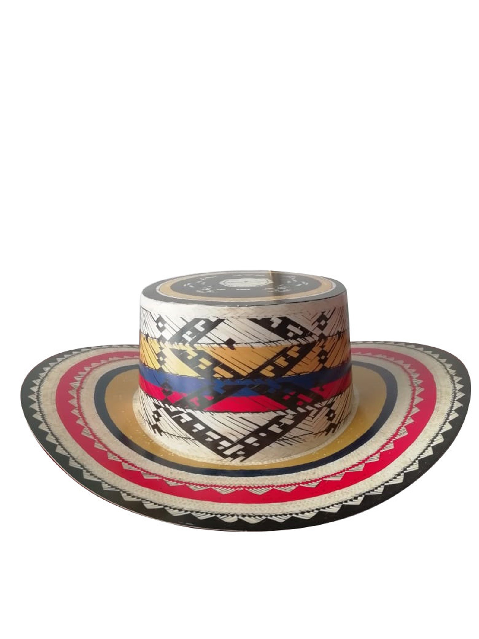 6 Pack Tri-color Vueltiao Colombian Hat Made of Cardboard for - Etsy
